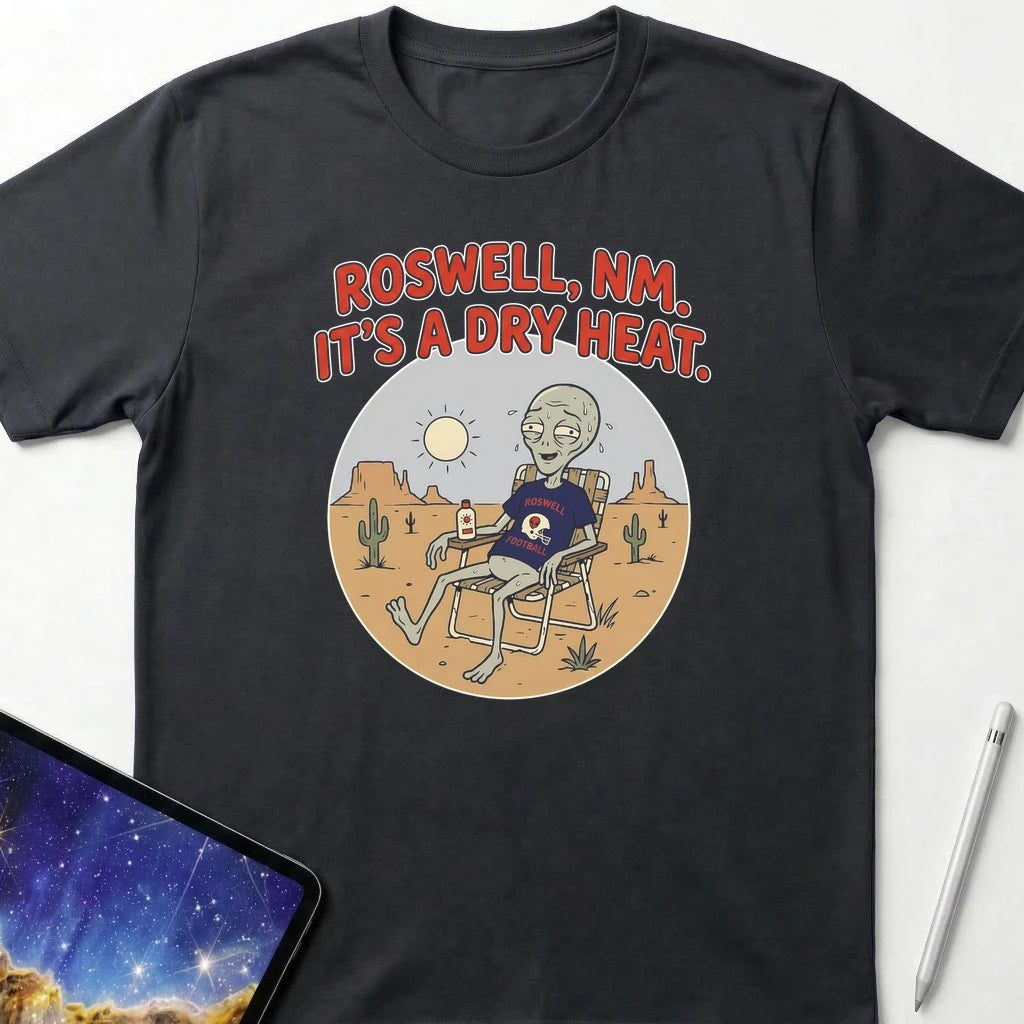 Roswell NM Dry Heat T-Shirt Black