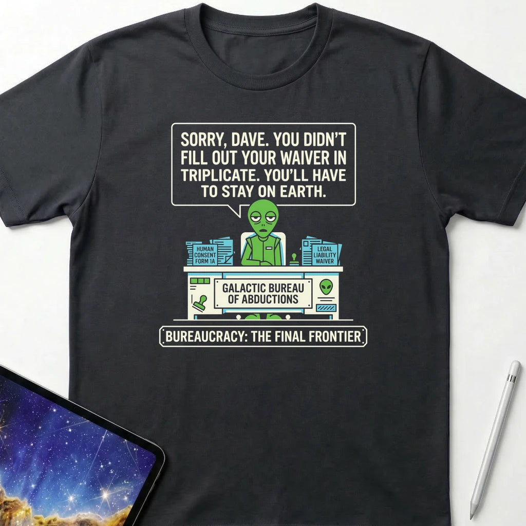 Bureaucracy the Final Frontier T-Shirt Black