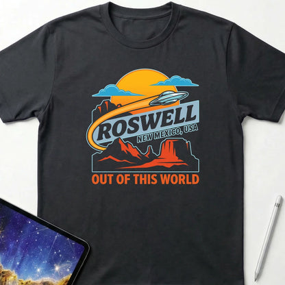 Roswell Out of this World T-Shirt Black