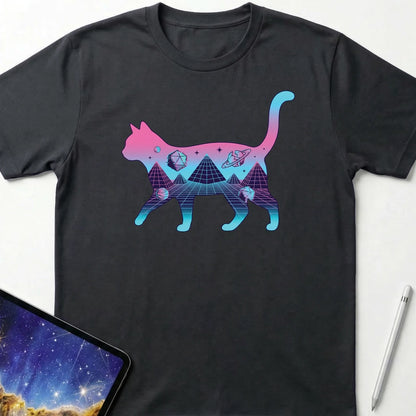 Retro-Futuristic Feline Black