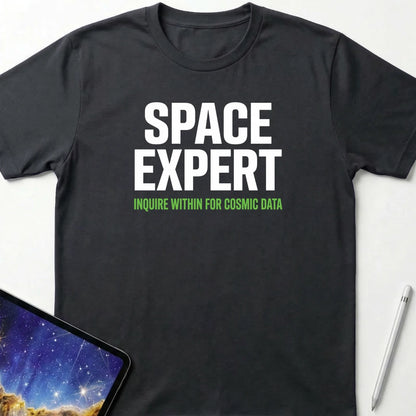 Space Expert T-Shirt Black