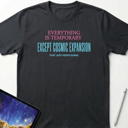 Cosmic Expansion Philosophy T-Shirt Black