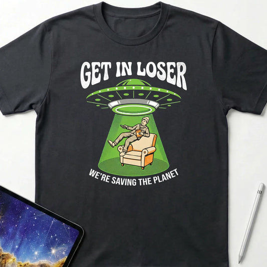 Get in Loser Human T-Shirt Black