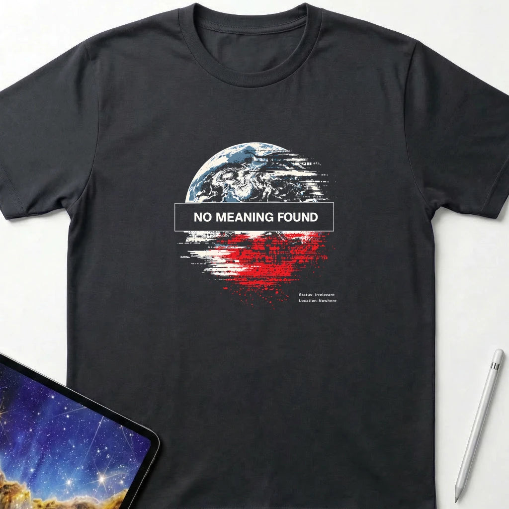 No Meaning Found T-Shirt Black
