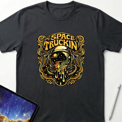 Space Truckin T-Shirt Black