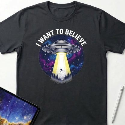 I Want to Believe T-Shirt Black