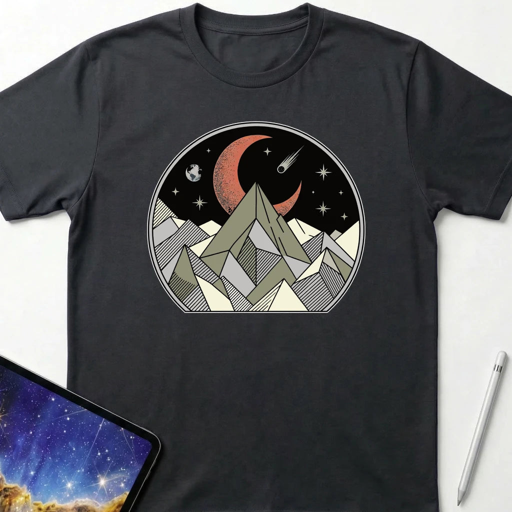 Lunar Rise T-Shirt Black