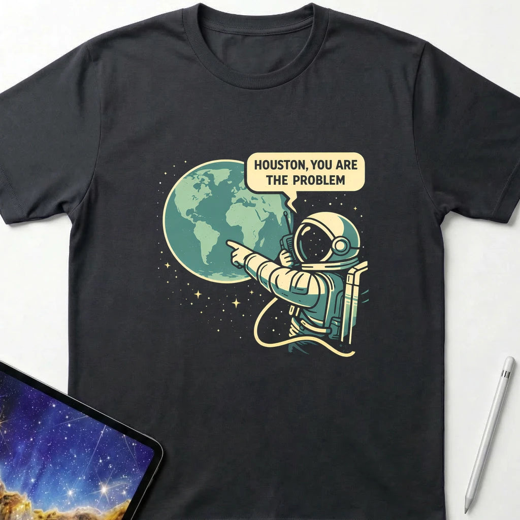 Houston You Are the Problem T-Shirt Black
