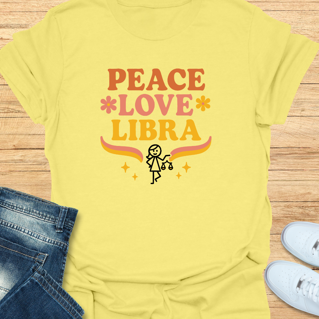 Peace, Love, Libra T-Shirt