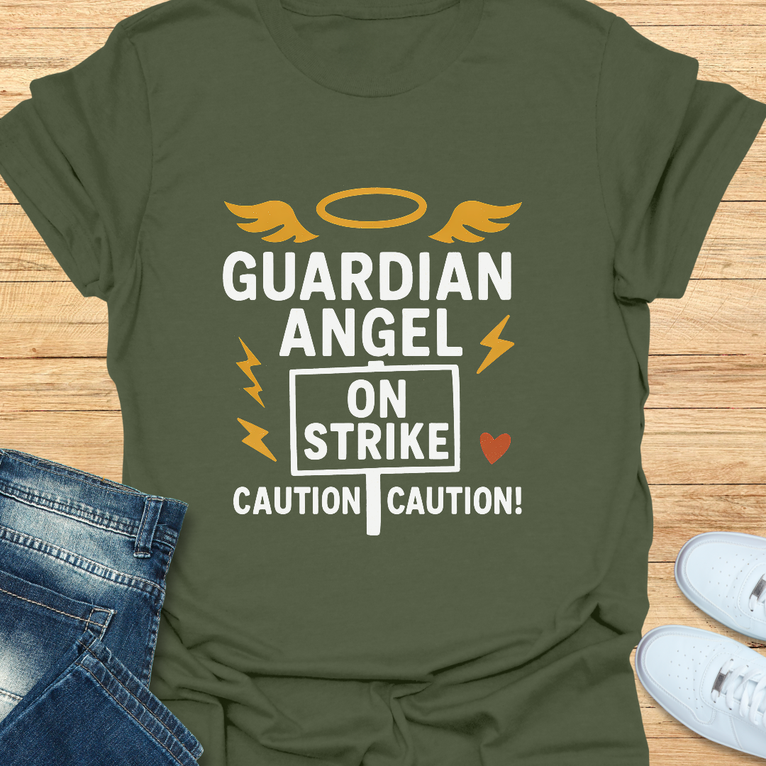 Guardian Angel on Strike T-Shirt