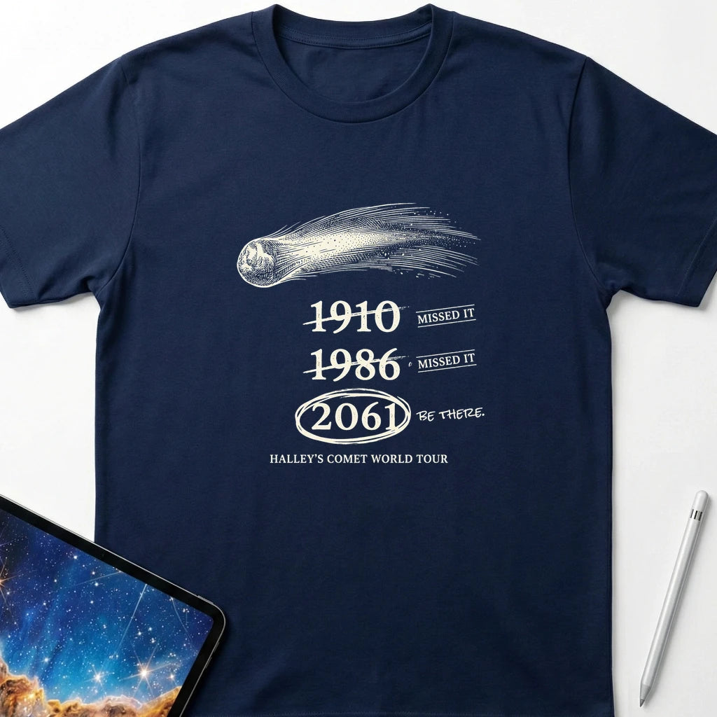 Halley's Comet World Tour T-Shirt Navy