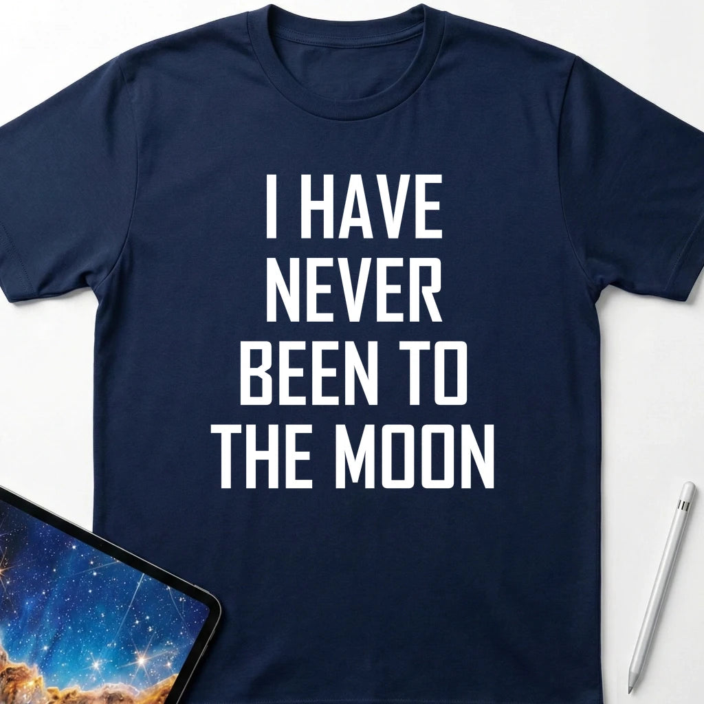 Never Been to the Moon T-Shirt Navy