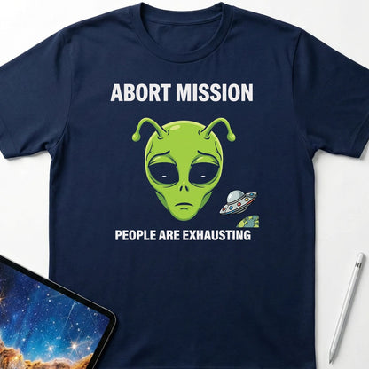 Abort Mission T-Shirt Navy