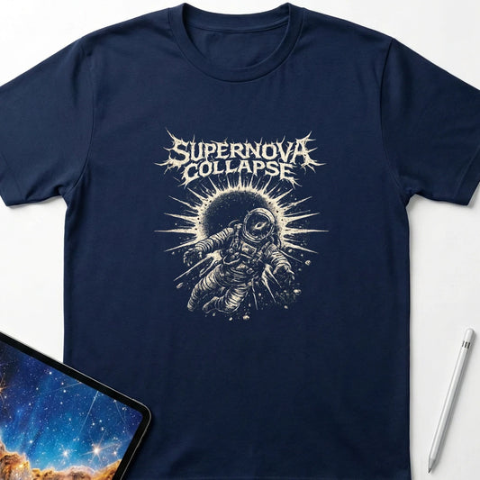 Supernova Collapse T-Shirt Navy