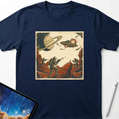 Space Battle T-Shirt Navy