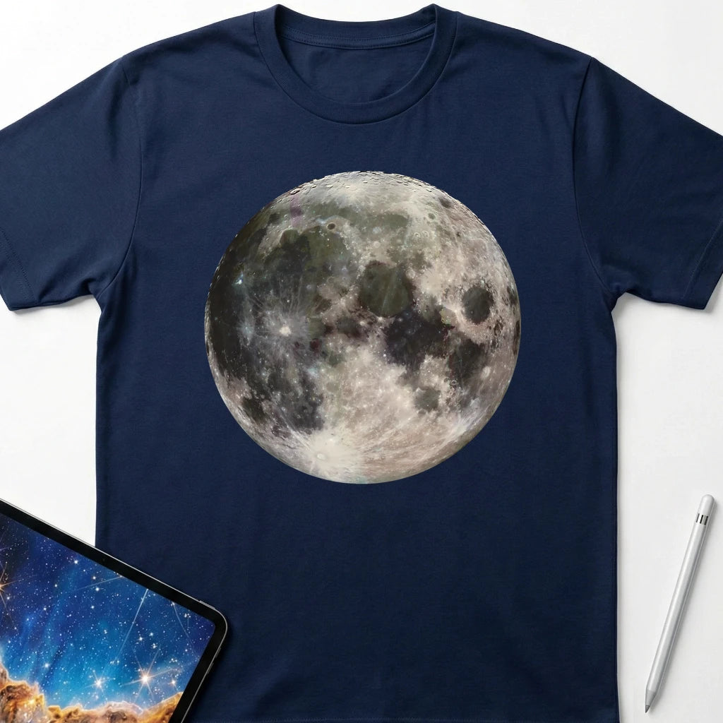 Detailed Moon T-Shirt Navy