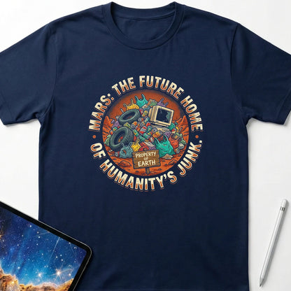 Mars Home of Junk T-Shirt Navy