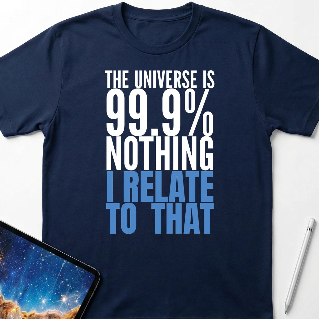 Universe is 99.9% T-Shirt Navy