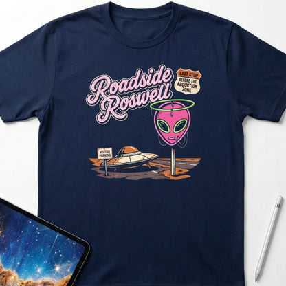Roadside Roswell T-Shirt Navy