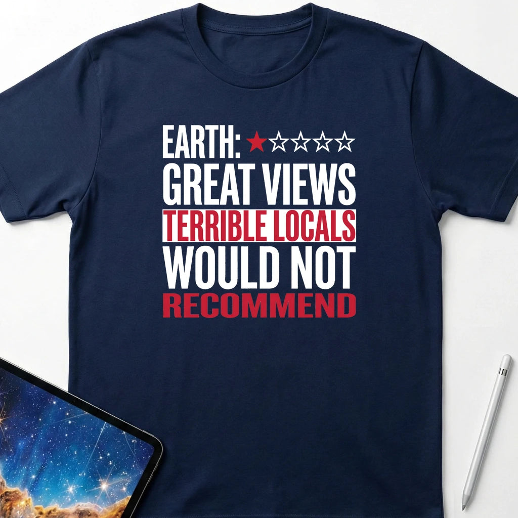 Earth 1 Star Rating T-Shirt Navy