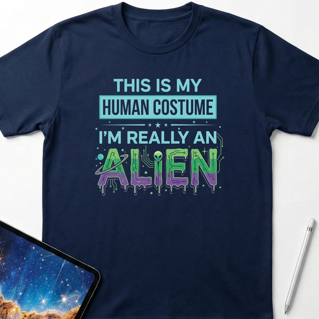 Human Costume T-Shirt Navy