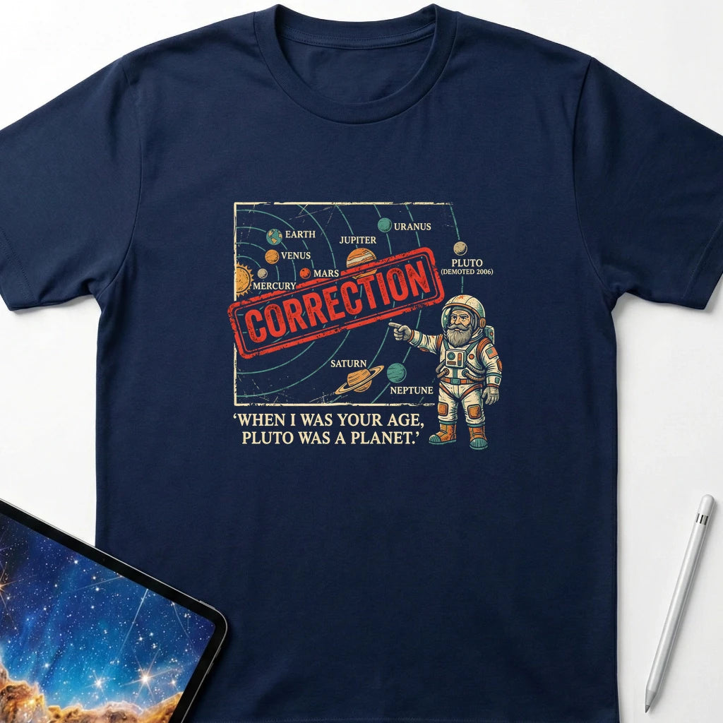 Pluto was a Planet T-Shirt Navy