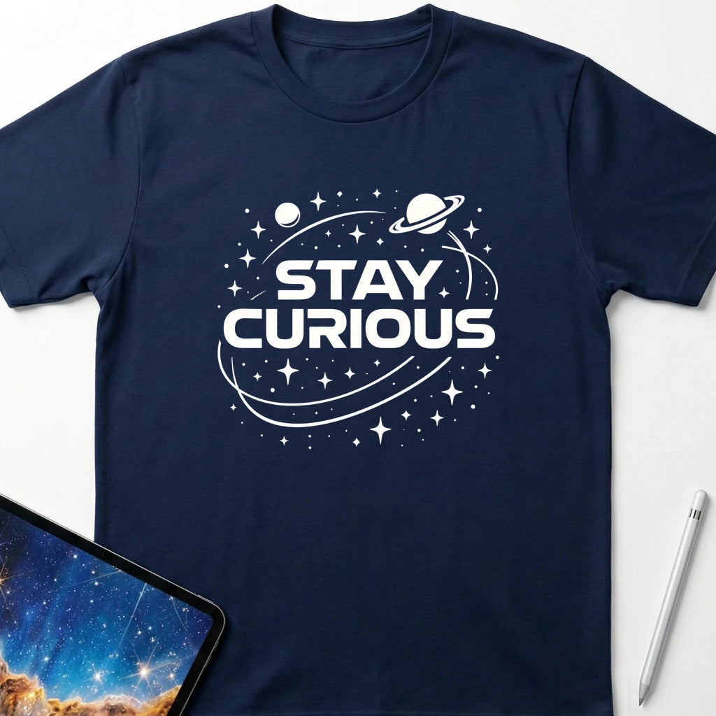 Stay Curious T-Shirt Navy