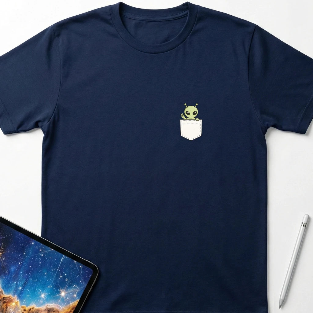 Pocket Alien T-Shirt Navy