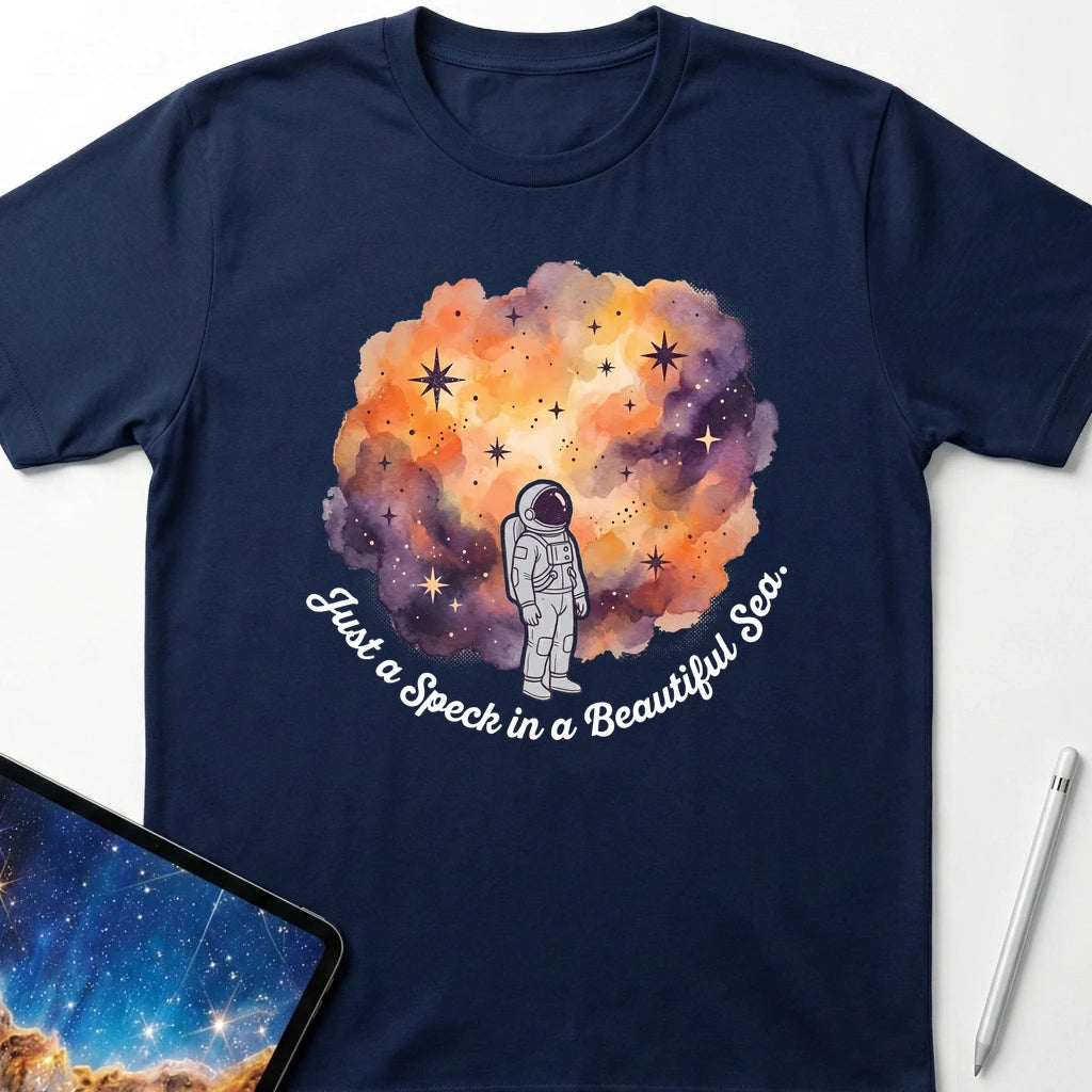 Speck in a Beautiful Sea T-Shirt Navy