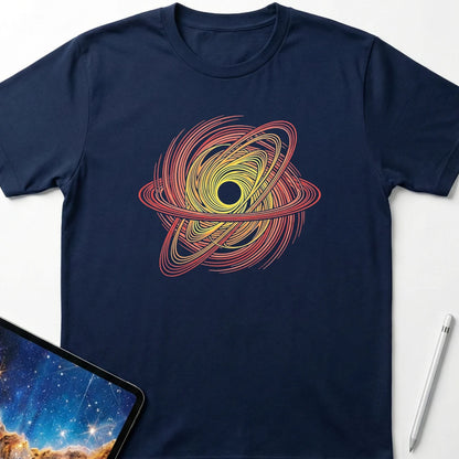 Kinetic Art Black Hole T-Shirt Navy