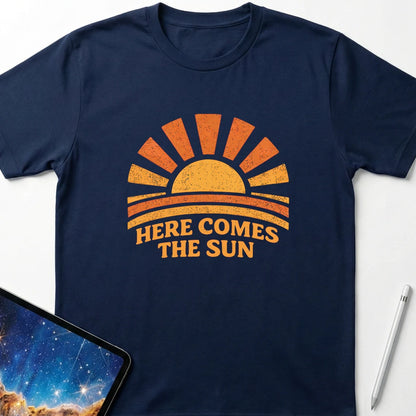 Here Comes The Sun T-Shirt Navy