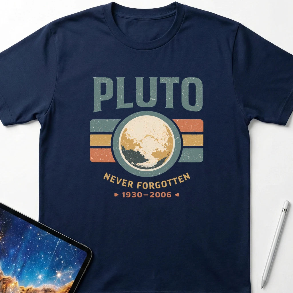 Pluto Never Forgotten T-Shirt Navy