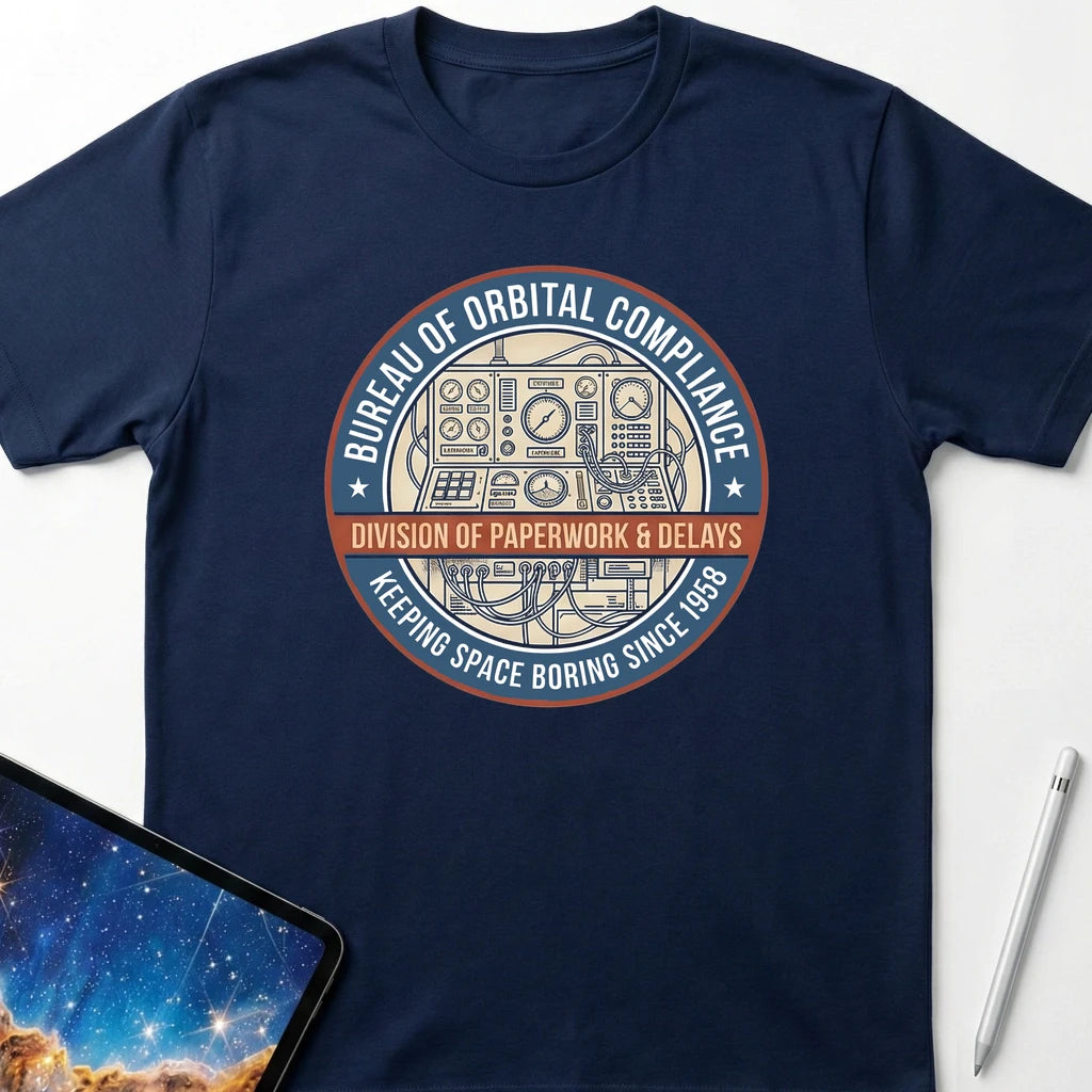 Bureau of Orbital Compliance T-Shirt Navy