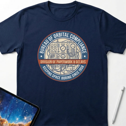 Bureau of Orbital Compliance T-Shirt Navy