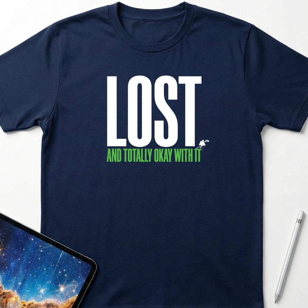 Lost and OK With It T-Shirt Navy