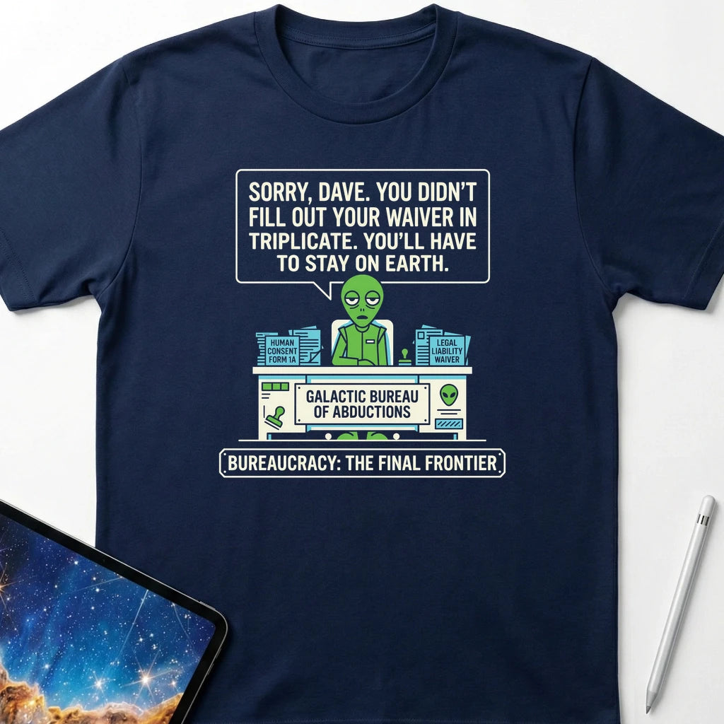 Bureaucracy the Final Frontier T-Shirt Navy