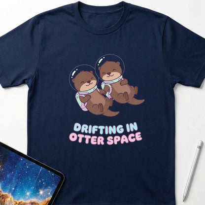 Drifting in Otter Space T-Shirt Navy