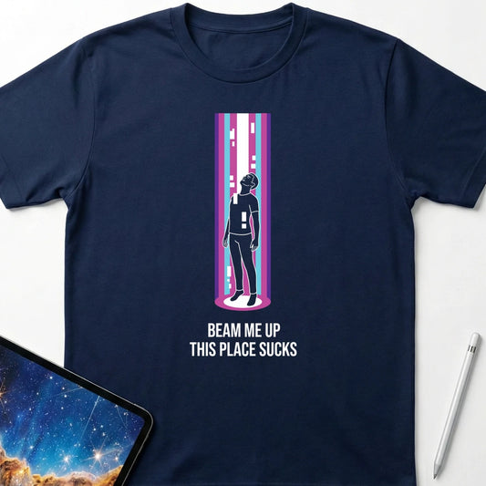 Beam Me Up T-Shirt Navy