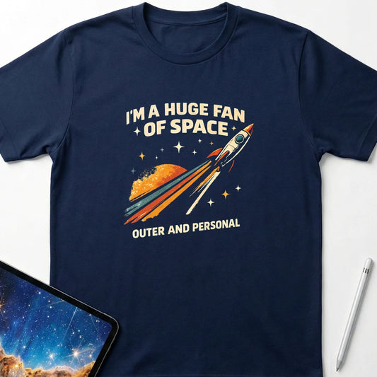 I'm a Huge Fan of Space T-Shirt Navy