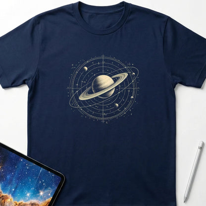 Vintage Solar Art T-Shirt Navy