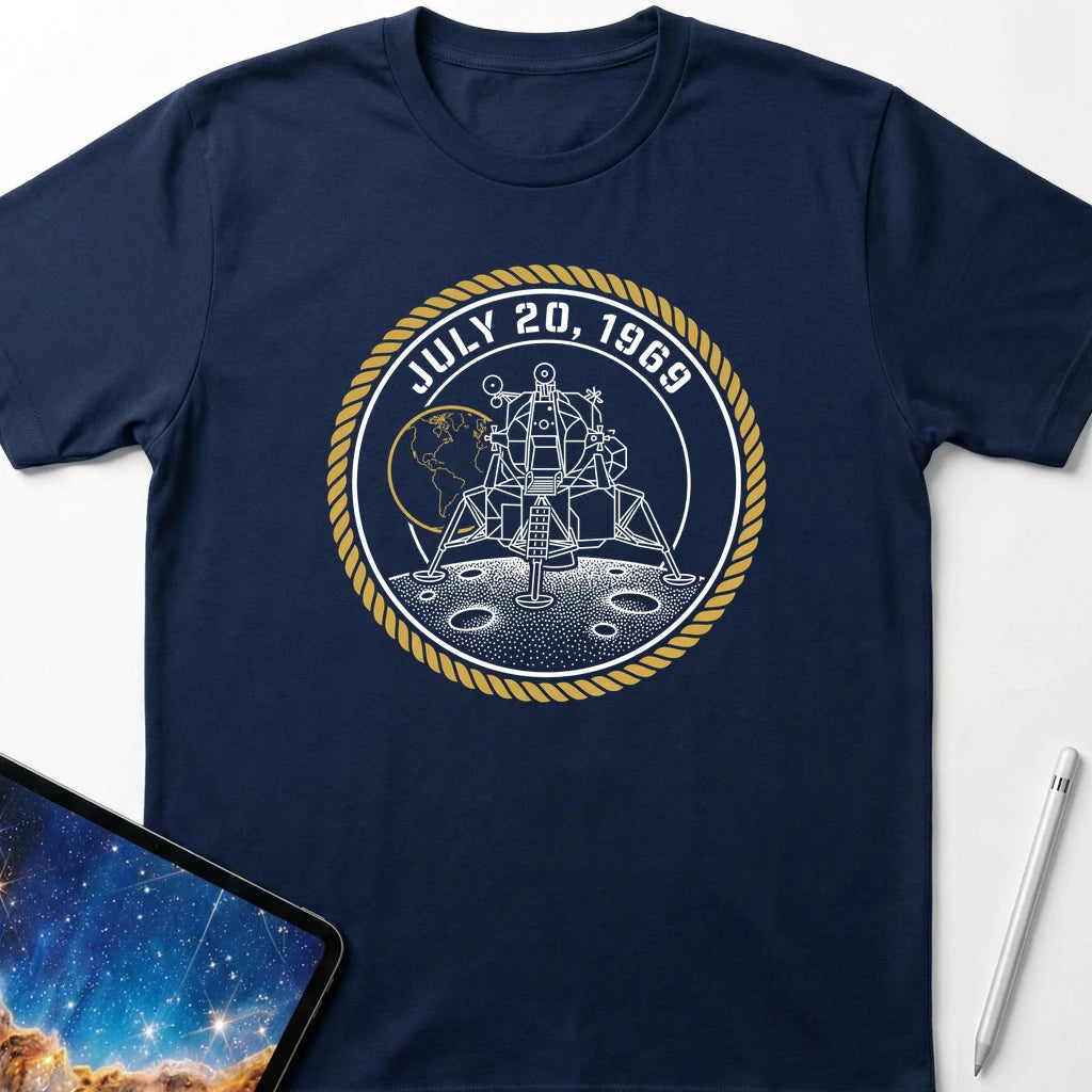 First Moon Landing T-Shirt Navy