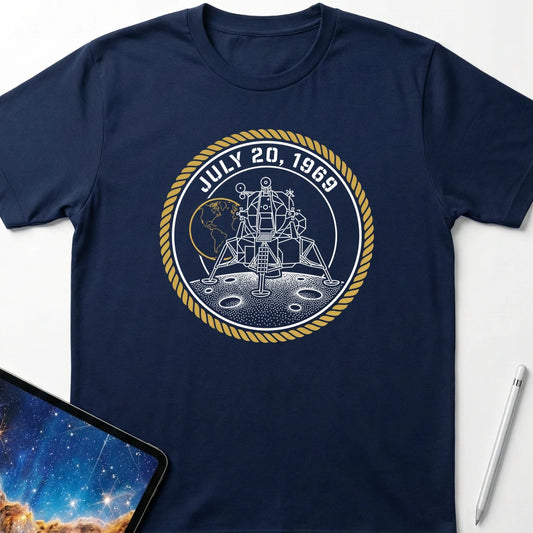 First Moon Landing T-Shirt Navy