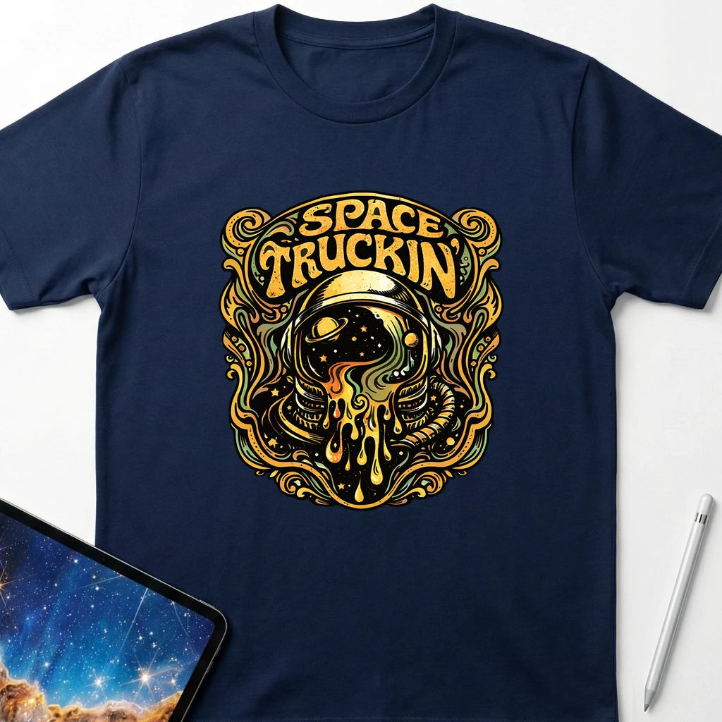 Space Truckin T-Shirt Navy