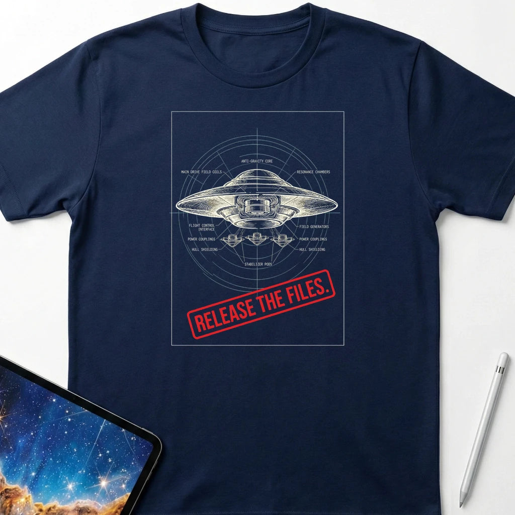 Release the Files T-Shirt Navy