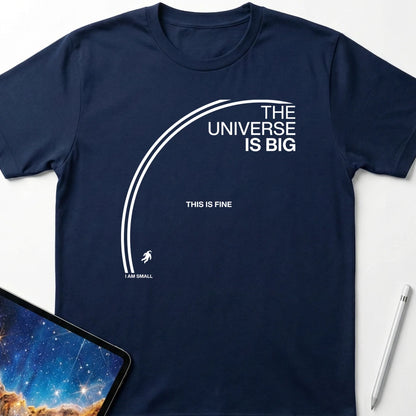 The Universe is Big T-Shirt Navy