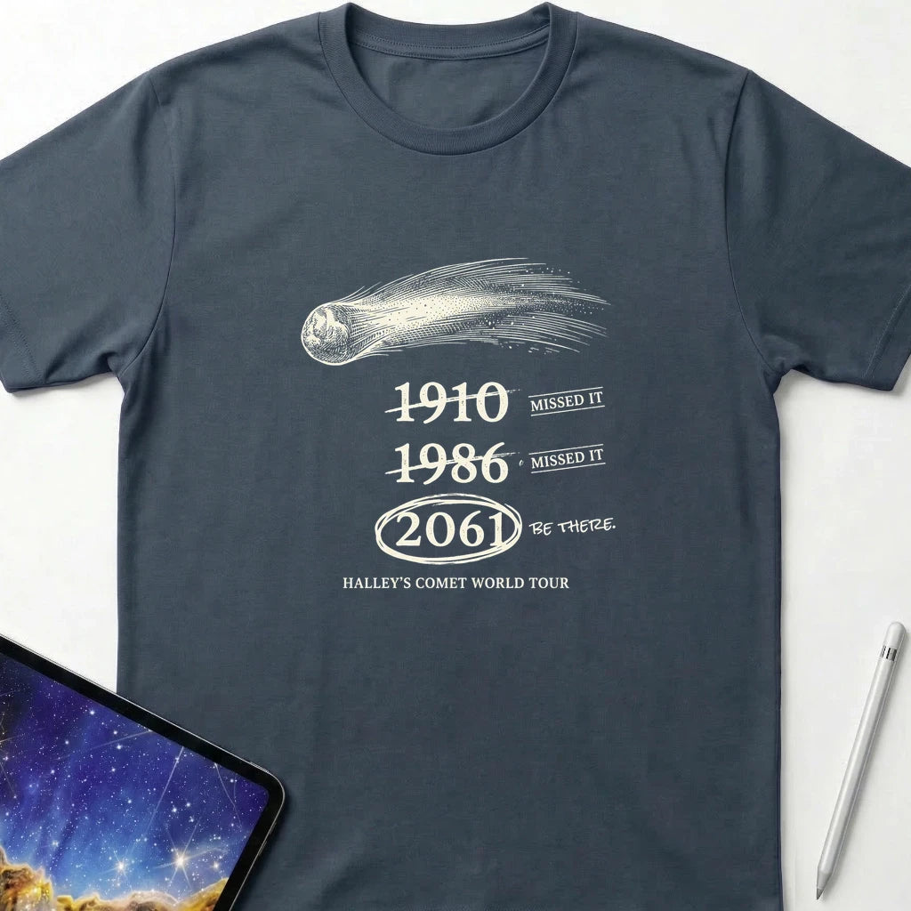Halley's Comet World Tour T-Shirt Dark Heather