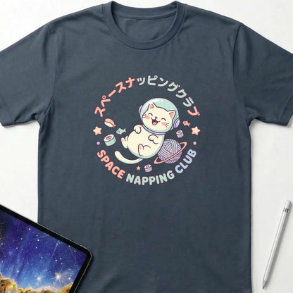 Space Napping Club T-Shirt Dark Heather