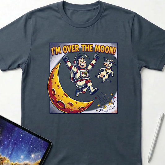 I'm Over The Moon T-Shirt Dark Heather