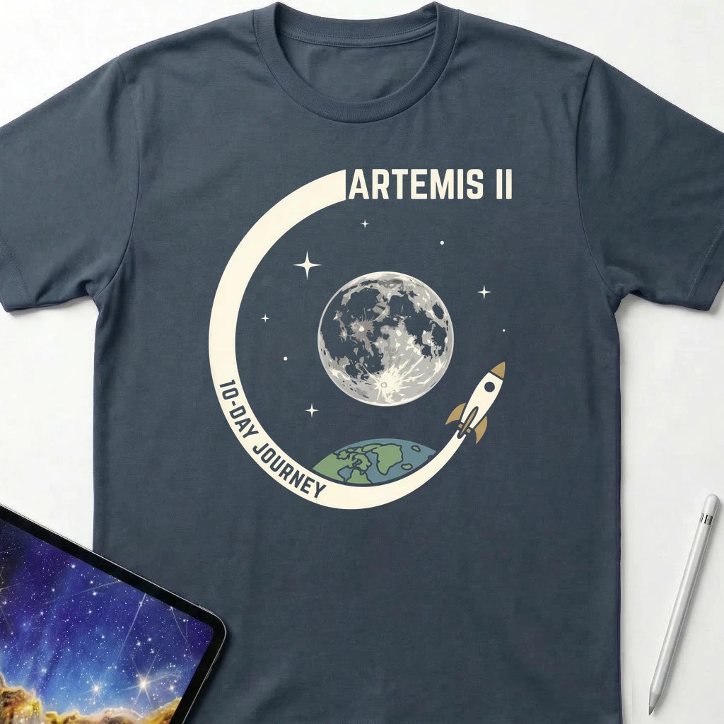 Artemis II Journey T-Shirt Dark Heather