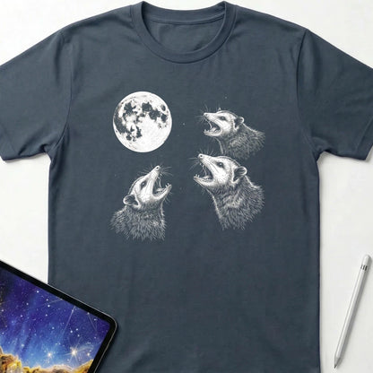 Possum Moon T-Shirt Dark Heather